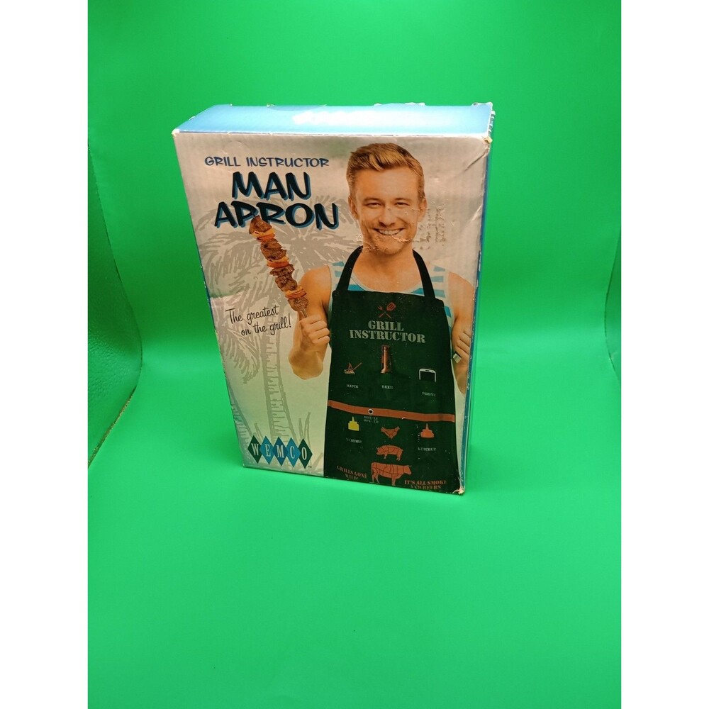 Grill Instructer Man Abron Five Pockets Sewb In Utility Belt With Bottle Opener.